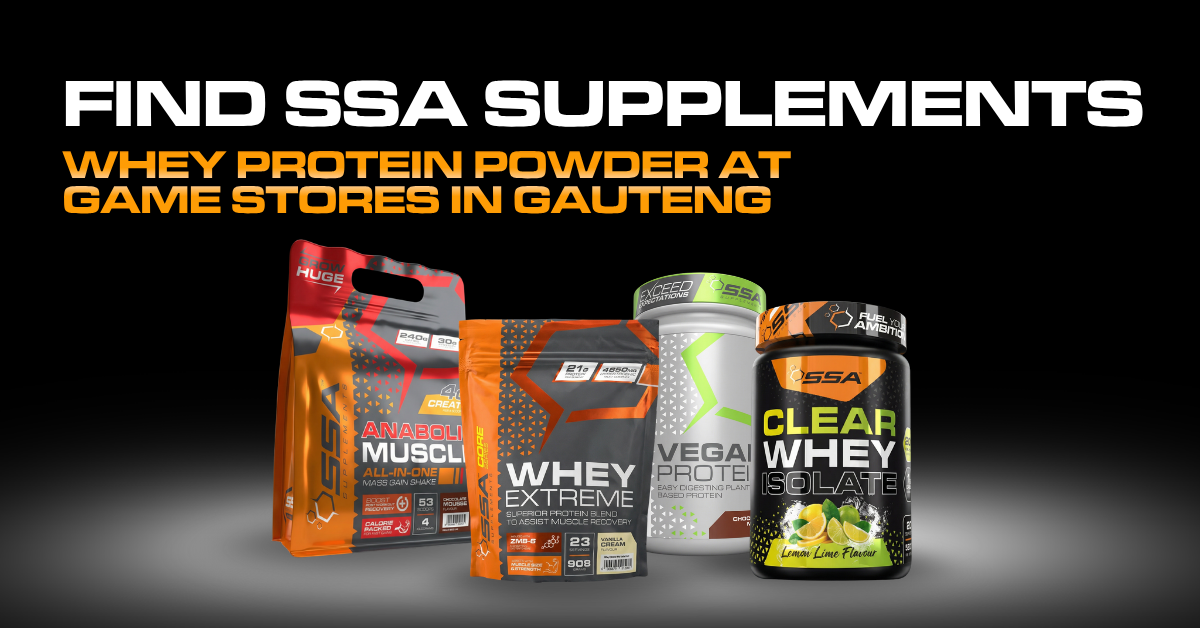 Find SSA Supplements Whey Protein Powder at Walmart and Game Stores in Gauteng