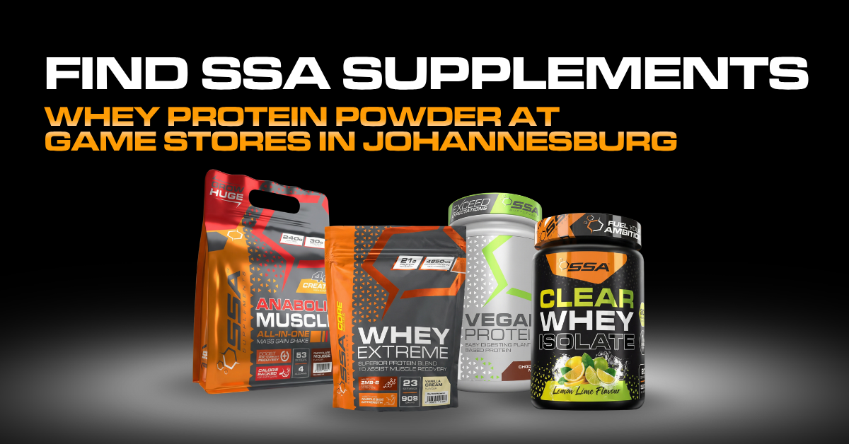 Find SSA Supplements Whey Protein Powder at Walmart and Game Stores in Johannesburg