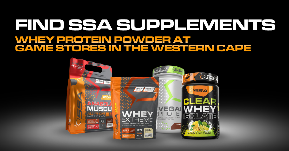 Find SSA Supplements Whey Protein Powder at Game Stores in the Western Cape