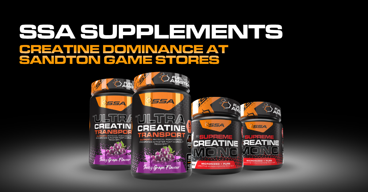 SSA Supplements Creatine Dominance at Sandton Game Stores