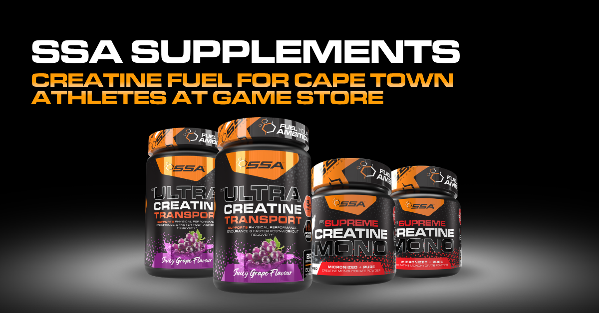 SSA Supplements Creatine Fuel for Cape Town Athletes at Game Store