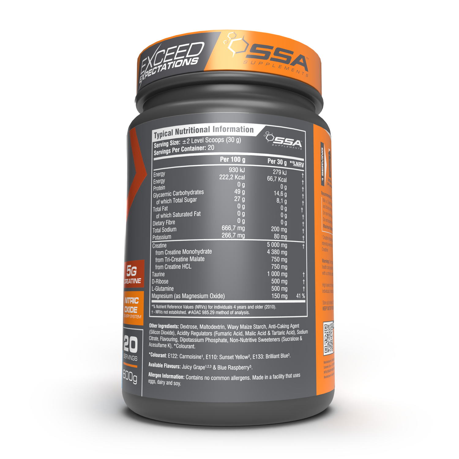 SSA Ultra Creatine Transport - Cell Volumisation Creatine [20 Servings]