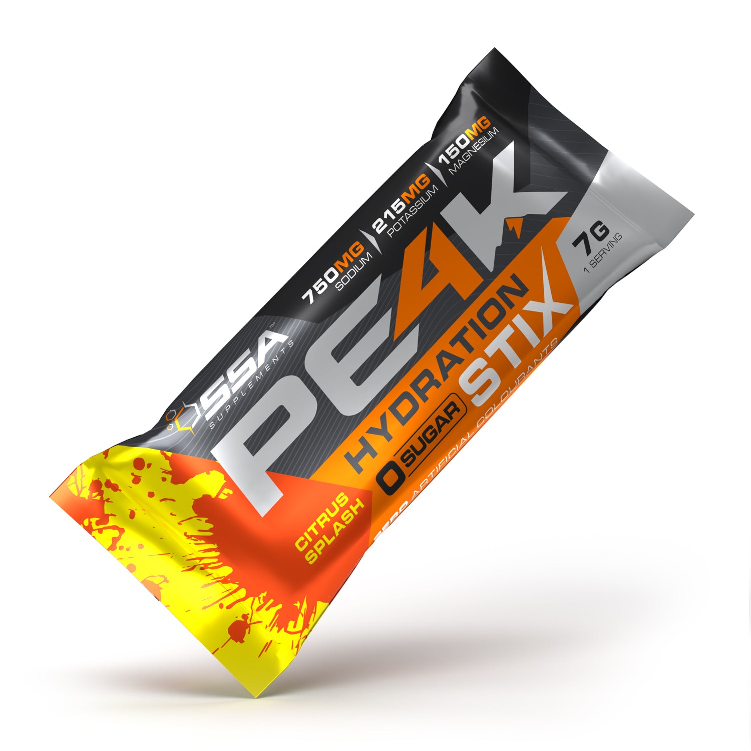 Peak Hydration Stix package with colorful design on a white background