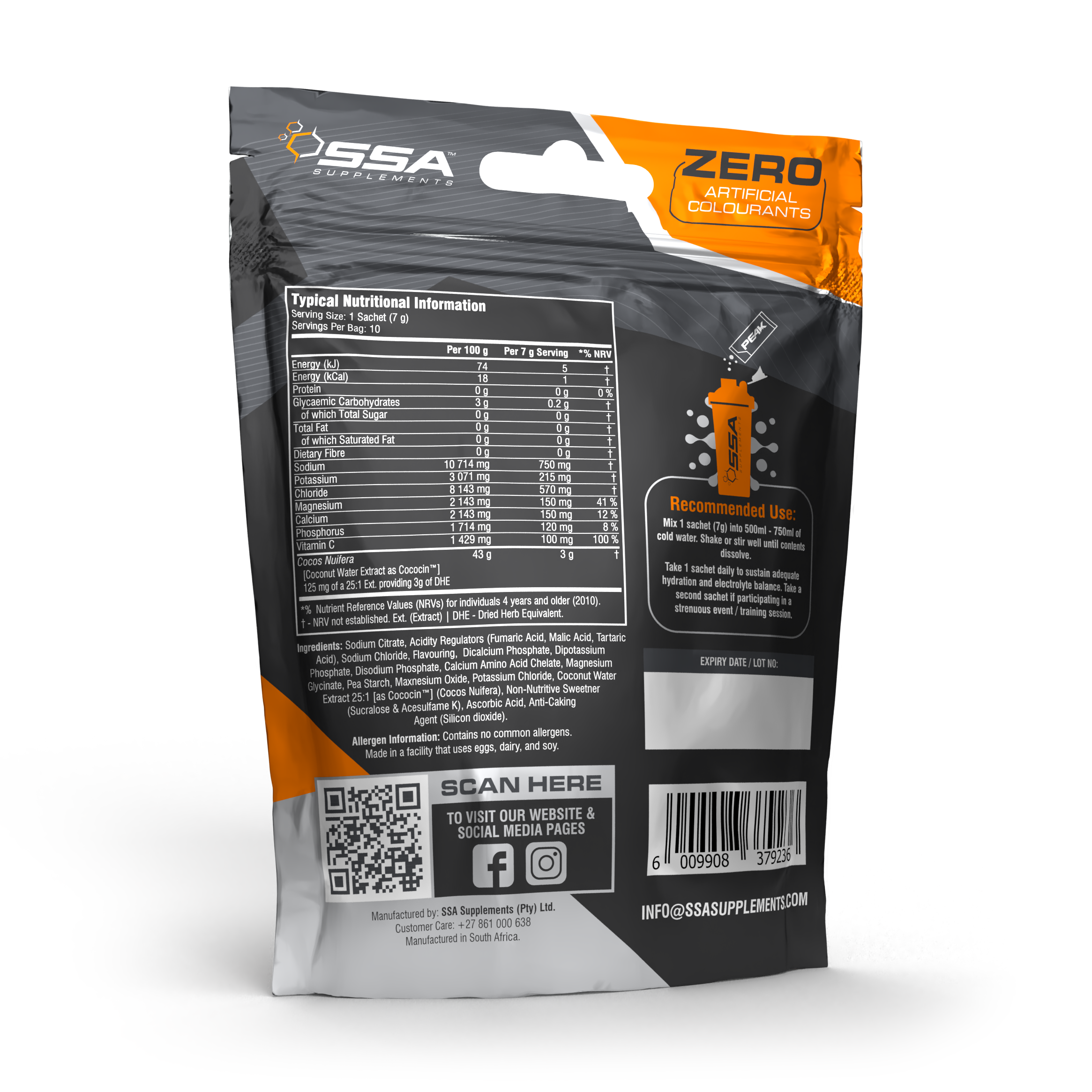 SSA Pe4k Hydration Stix [10 Servings]