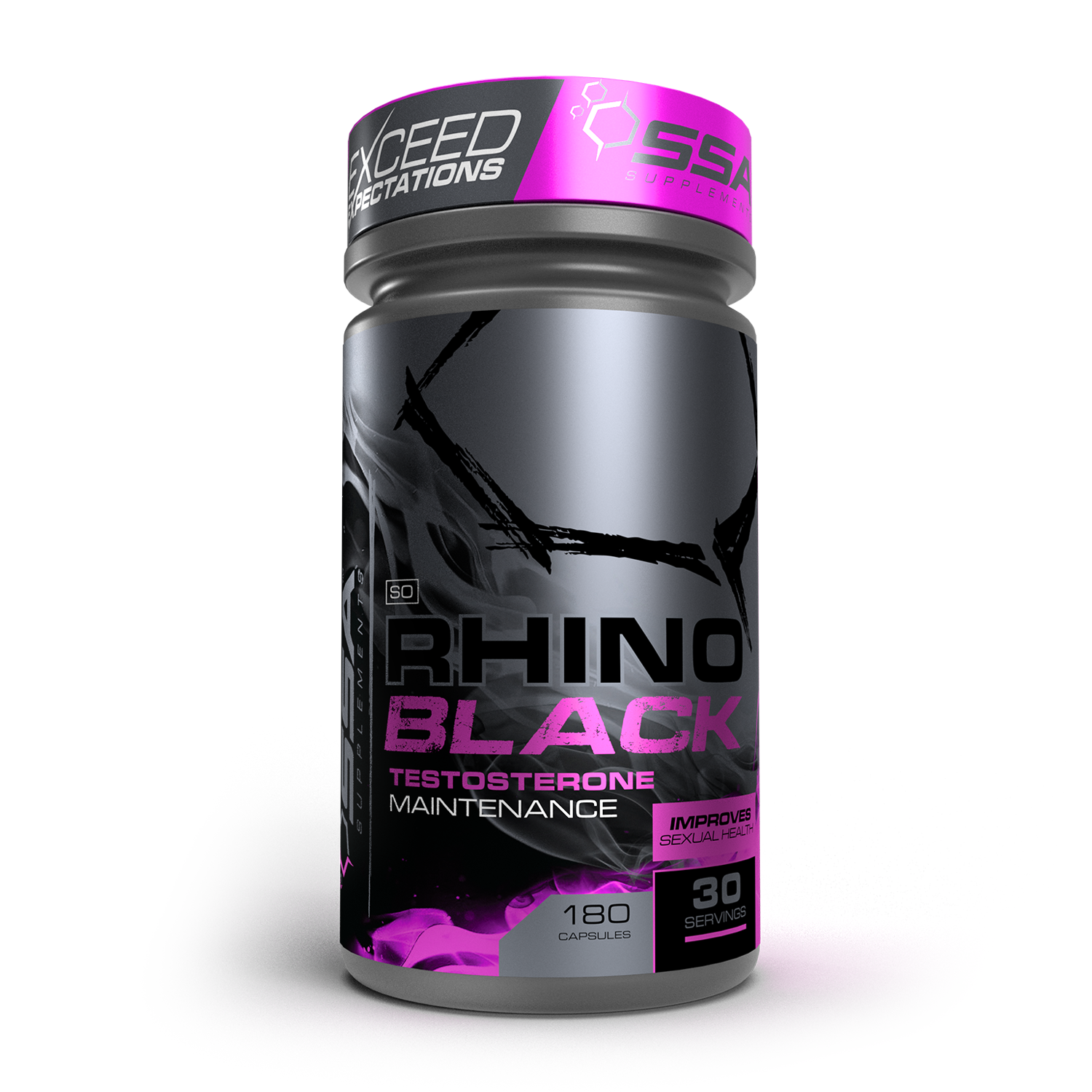 SSA Rhino Black Hardcore Testosterone Booster [15 - 30 Servings]