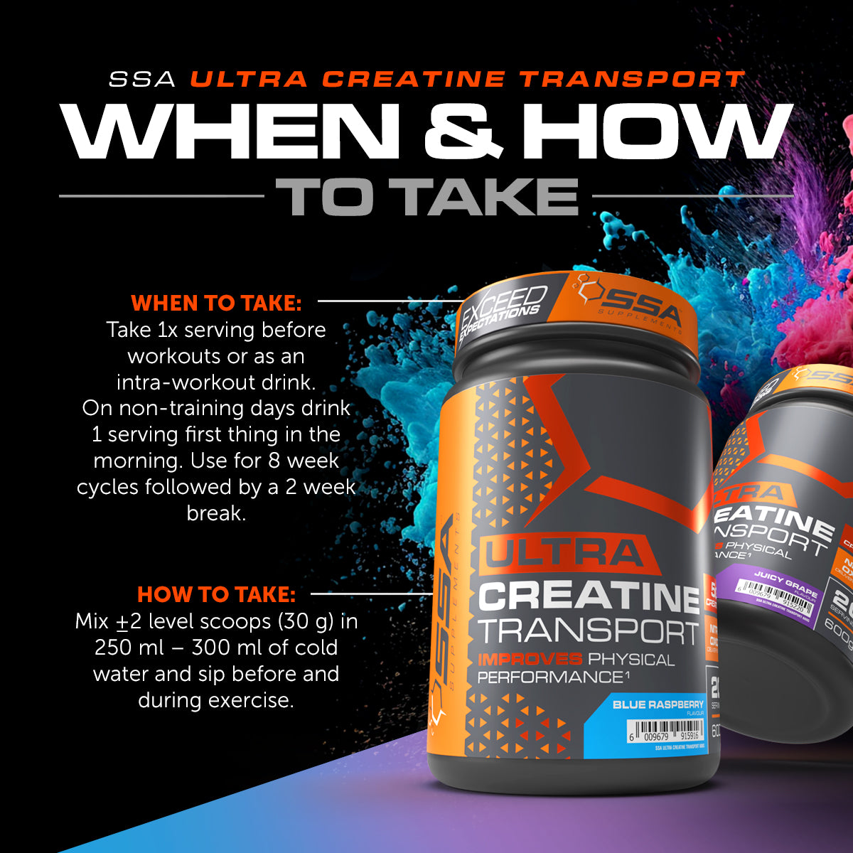 SSA Ultra Creatine Transport - Cell Volumisation Creatine [20 Servings]