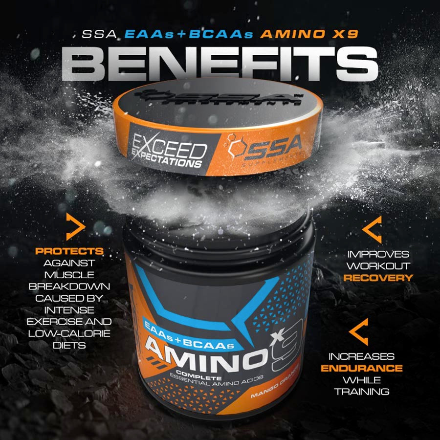 SSA Amino X9 - Stimulant-Free with Cellular Repair [30 Servings]