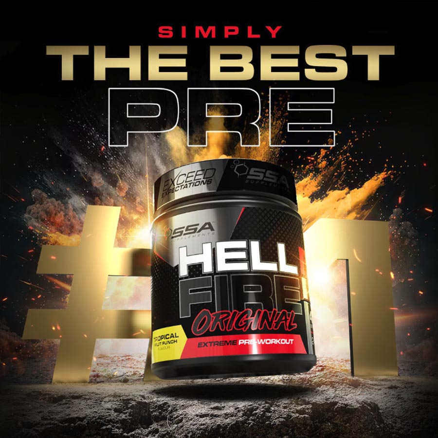 SSA Hellfire Original - High Stimulant Pre-Workout [20-40 Servings]