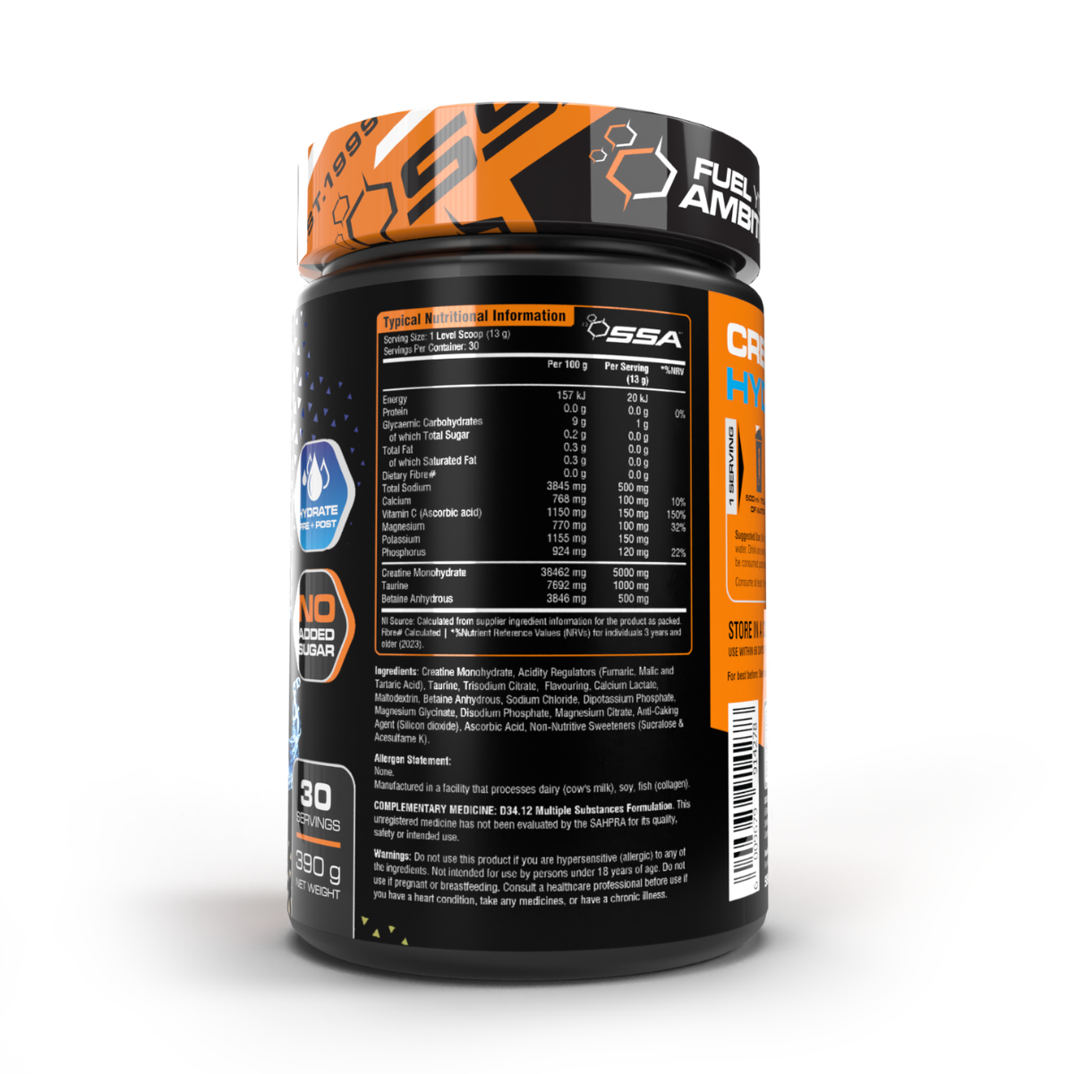 SSA Creatine Hydration