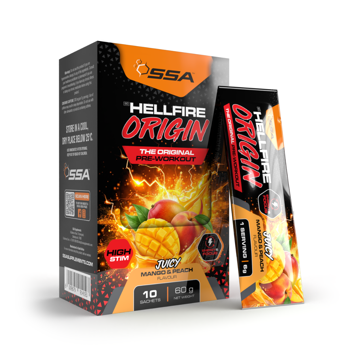 SSA Hellfire Origin Sachets 10 x 6g