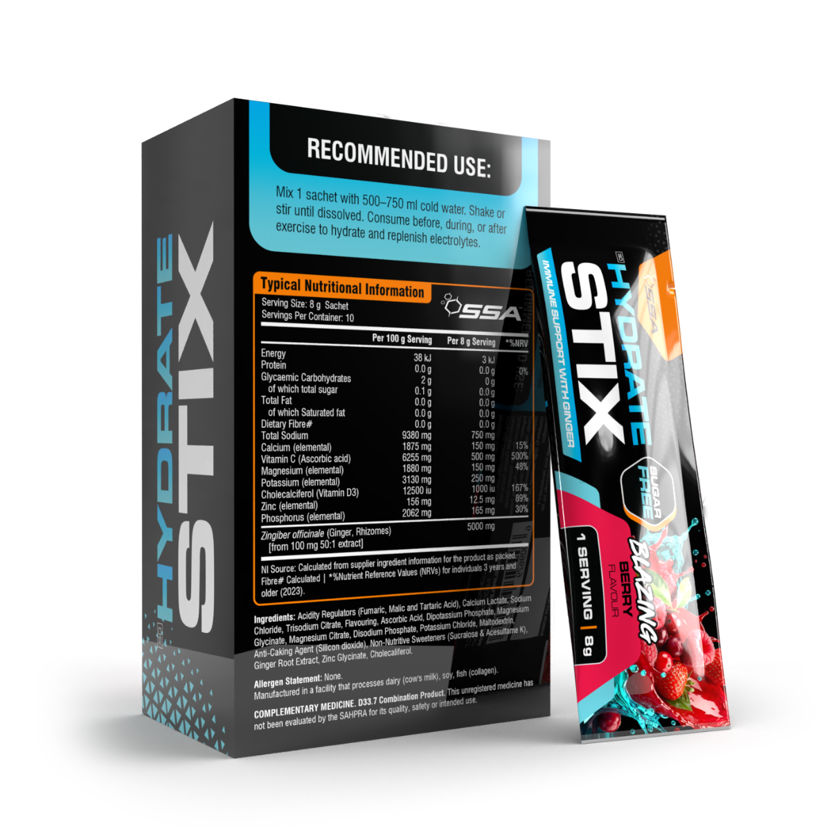 SSA Hydrator Stix 10 x 8g